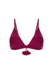 Haut de maillot de bain triangle sans armature - Cassis