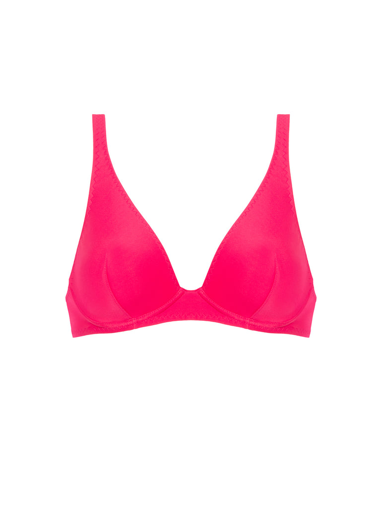 Haut de maillot de bain triangle avec armatures - Lipstick