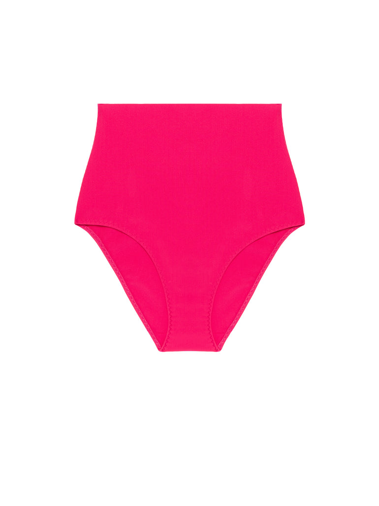 Culotte de bain taille haute - Lipstick
