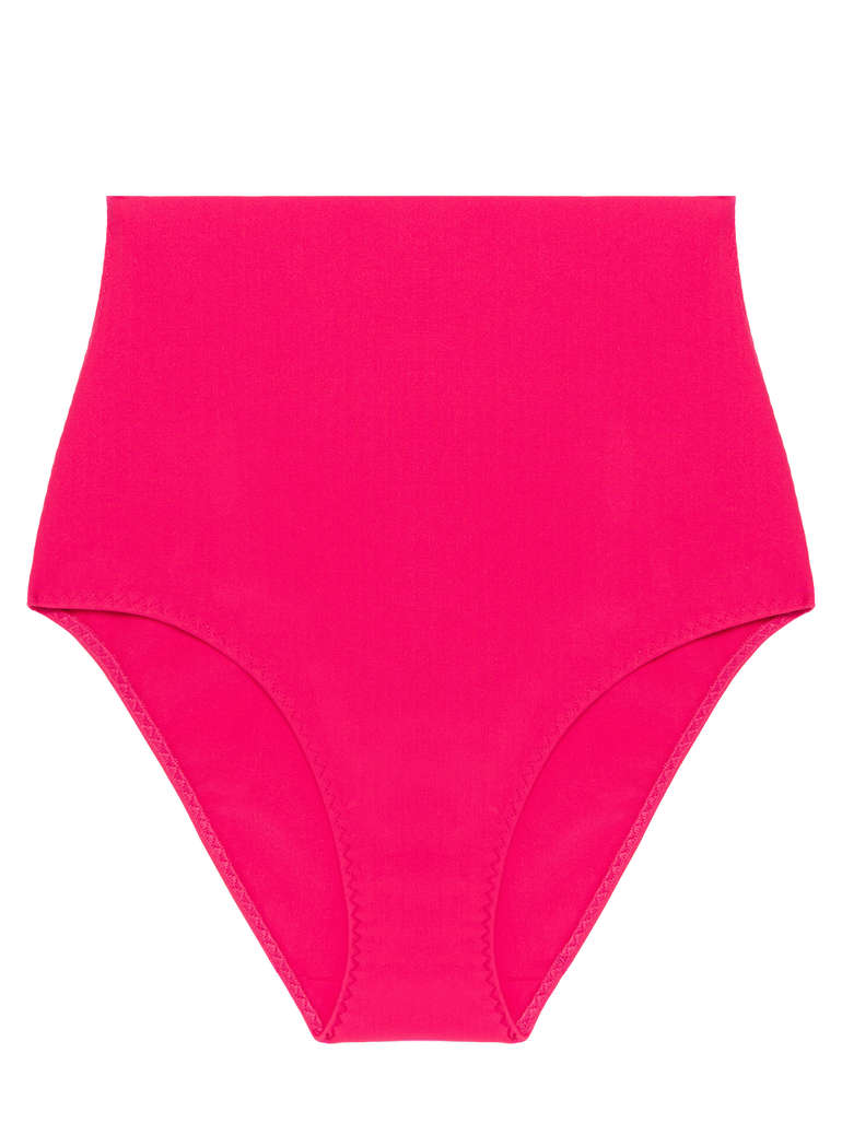 Culotte de bain taille haute - Lipstick