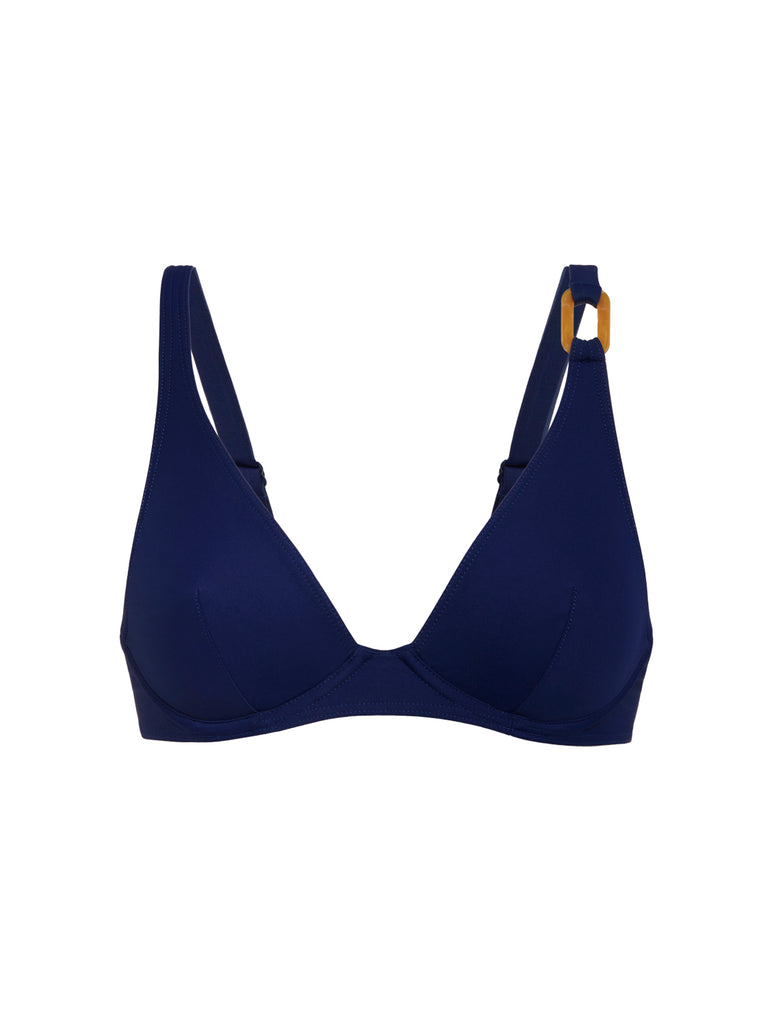 Haut de maillot de bain triangle avec armatures - Marine