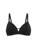 Haut de maillot de bain triangle avec armatures cachées - Noir