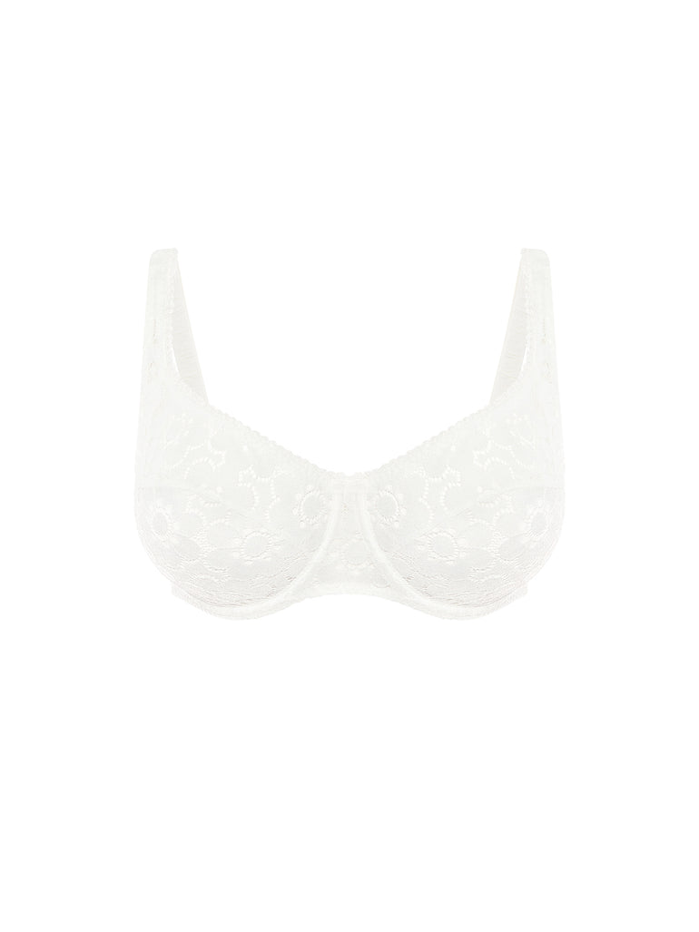 Soutien-gorge emboitant plongeant - Naturel
