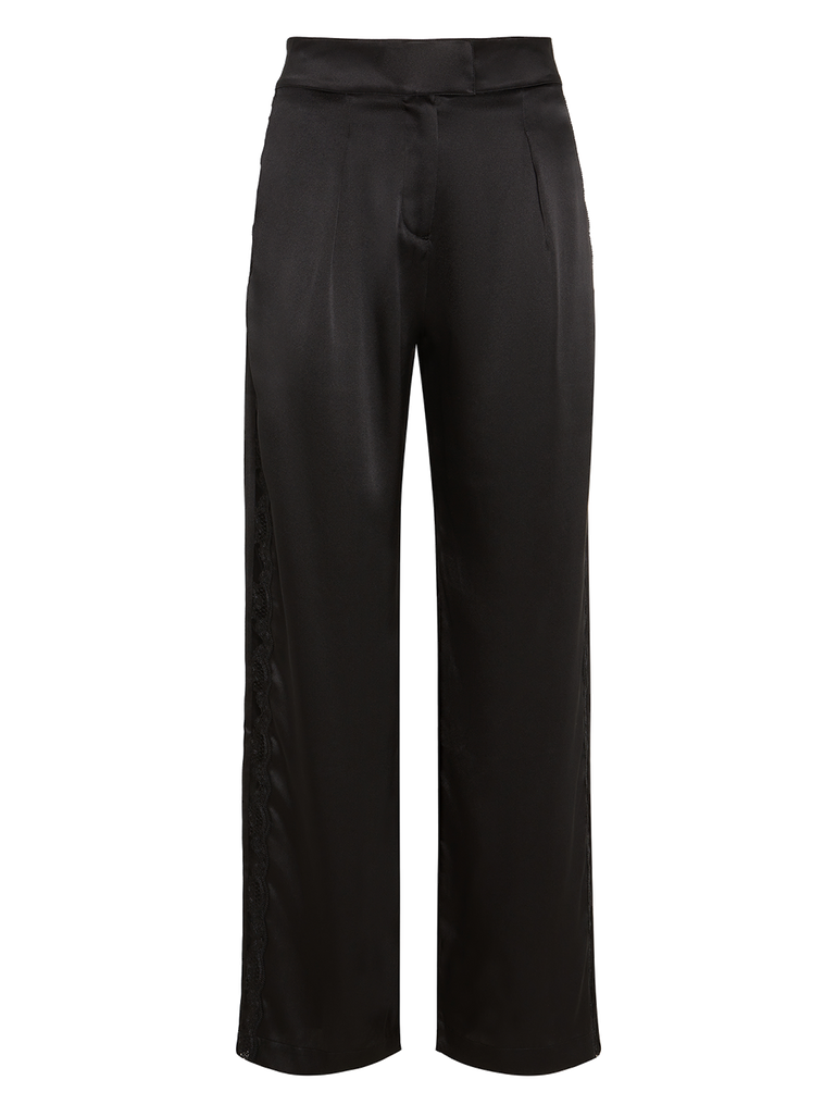 Pantalon broderie - Noir