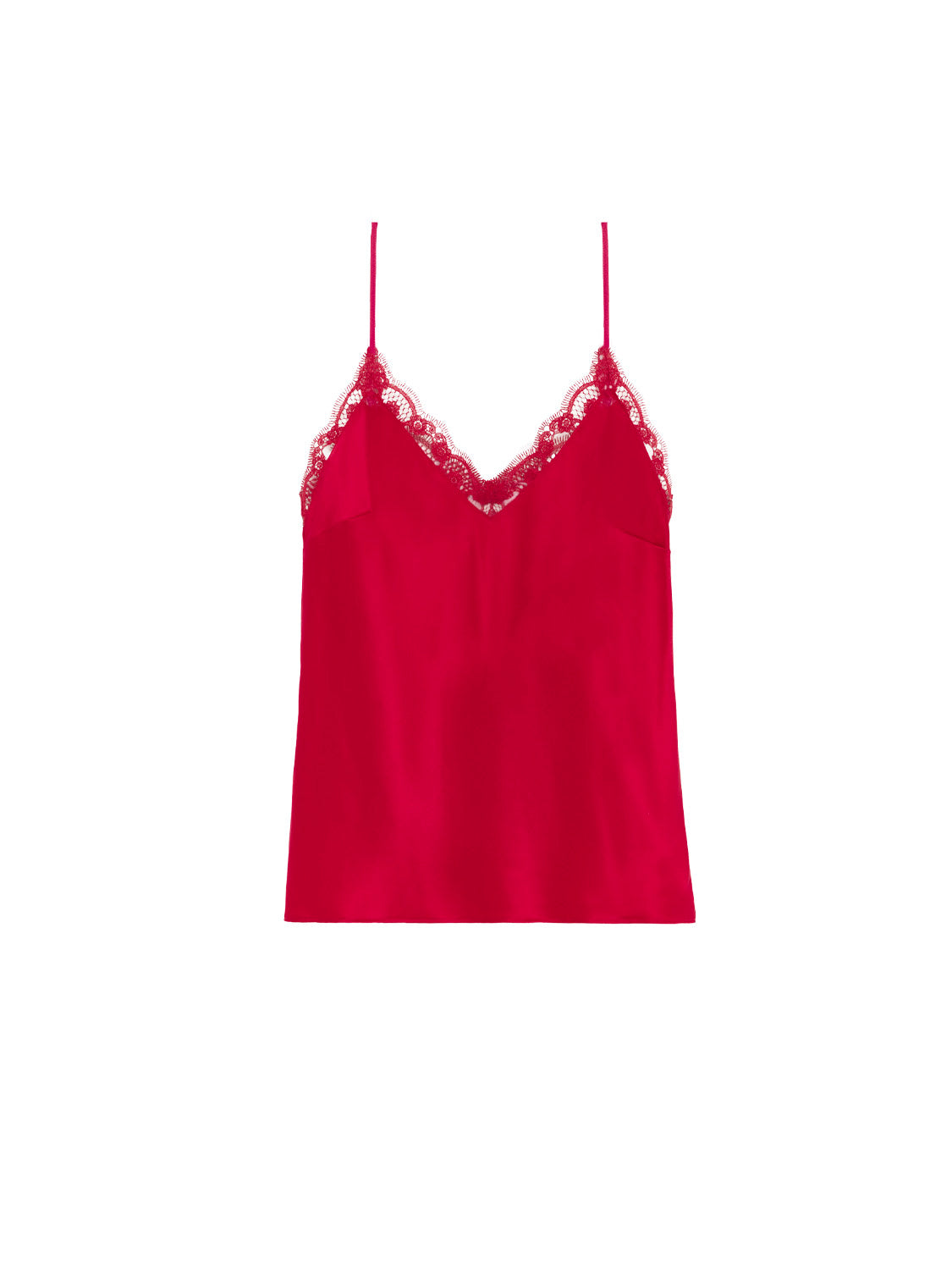 Top broderie - Rouge Opéra