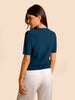 T-shirt manches courtes - Bleu pétrole