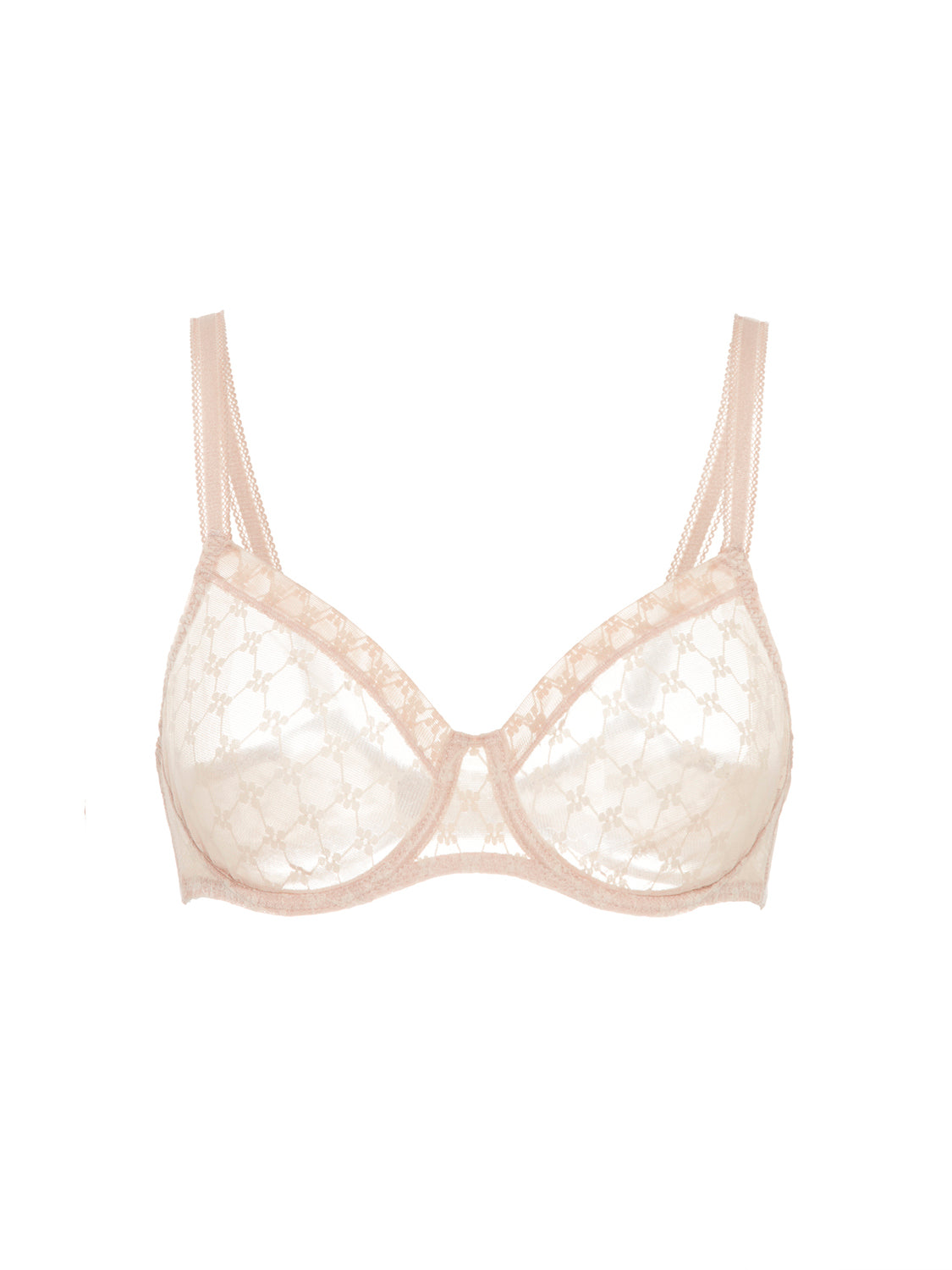 Soutien-gorge avec armatures moulé décolleté plongeant - Peau Rosée