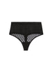 String gainant taille haute - Noir