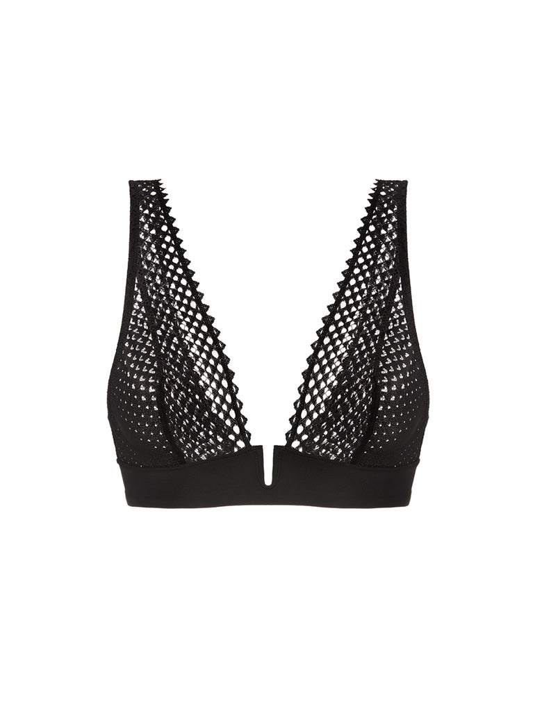 Soutien-gorge triangle sans armatures - Noir