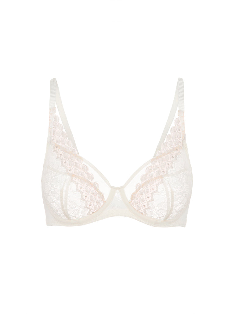 Soutien-gorge avec armature foulard - Naturel