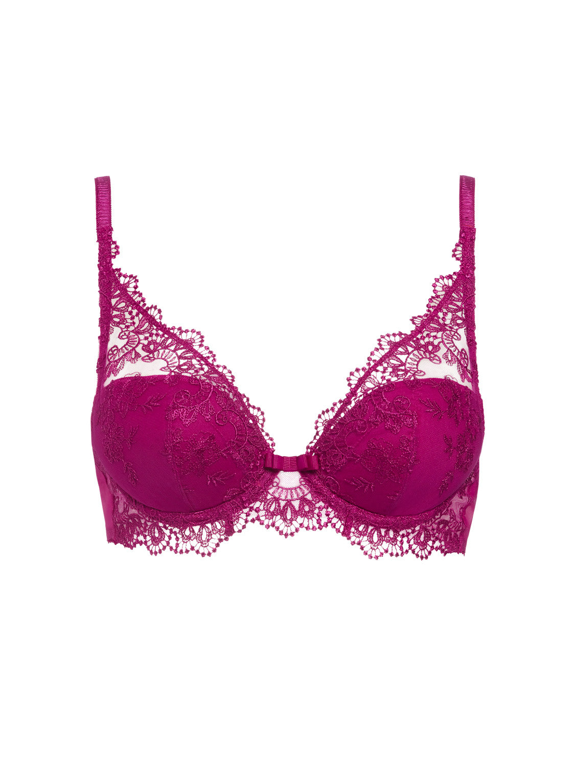 Diepe push-up-beha - Verleidingsroze