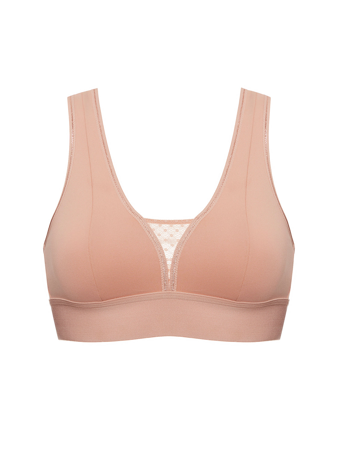 Brassière de sport sans armatures - Rose yogi