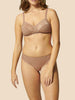 Soutien-gorge sans-armatures structuré - Brun coco