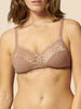Soutien-gorge sans-armatures structuré - Brun coco