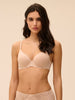 Plunge beha met volle cup spacer 3D - Huid rose