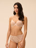 Plunge beha met volle cup spacer 3D - Huid rose