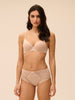 Plunge beha met volle cup spacer 3D - Huid rose