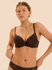 Soutien-gorge spacer décolleté plongeant - Cacao