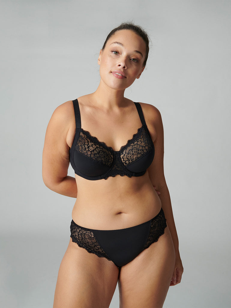 Soutien-gorge avec armatures emboîtant - Noir