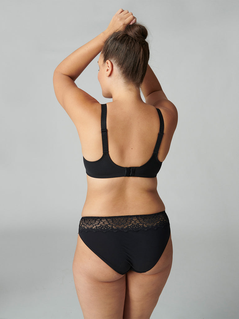 Soutien-gorge avec armatures emboîtant - Noir