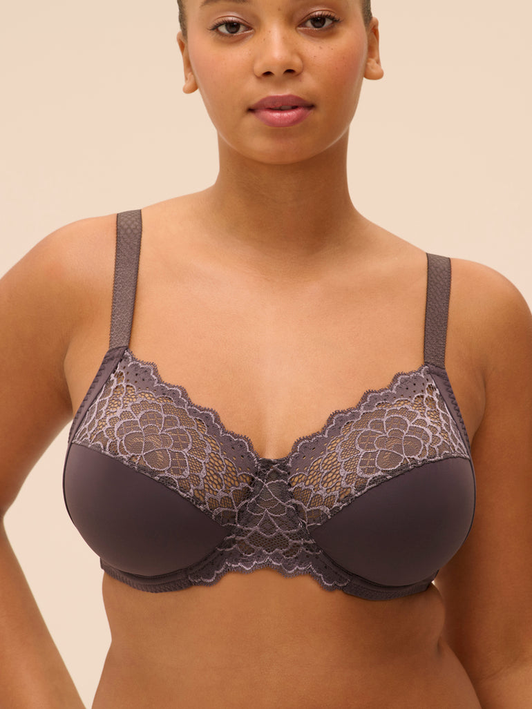 Soutien-gorge avec armatures emboitant - Gris Graphite