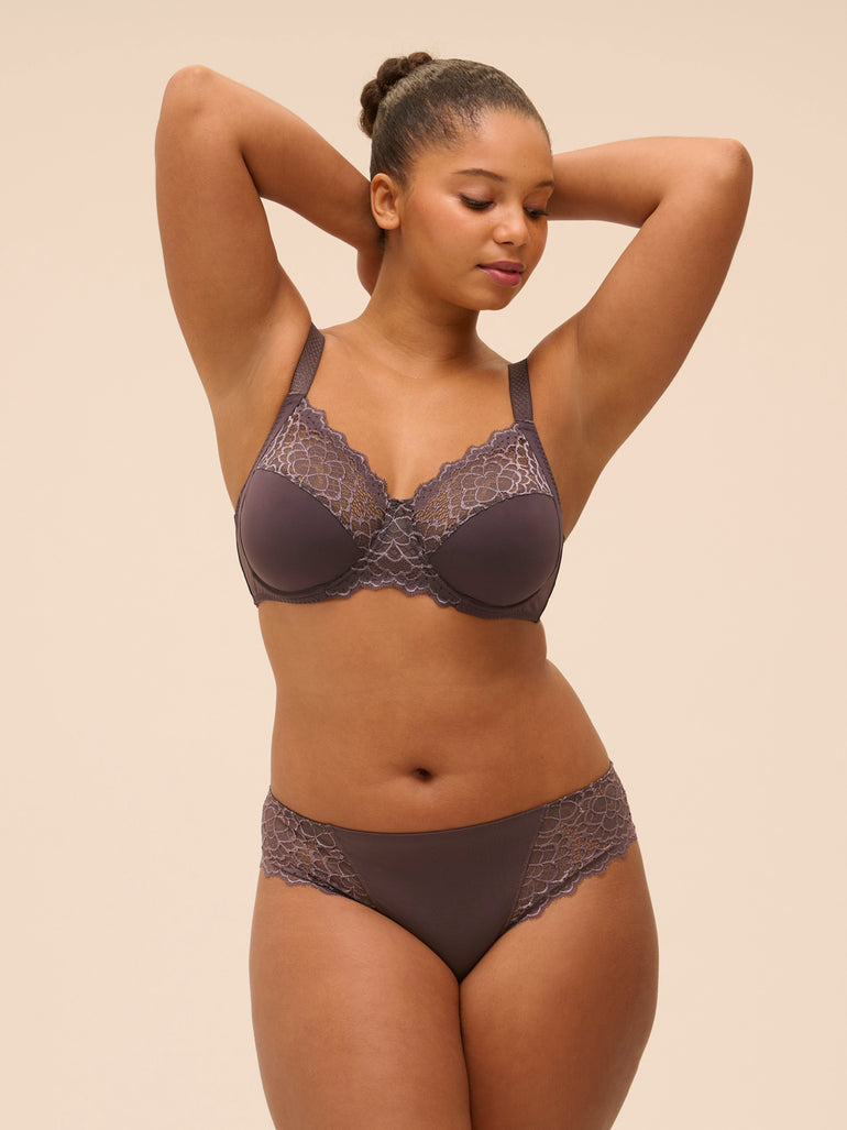 Soutien-gorge avec armatures emboitant - Gris Graphite