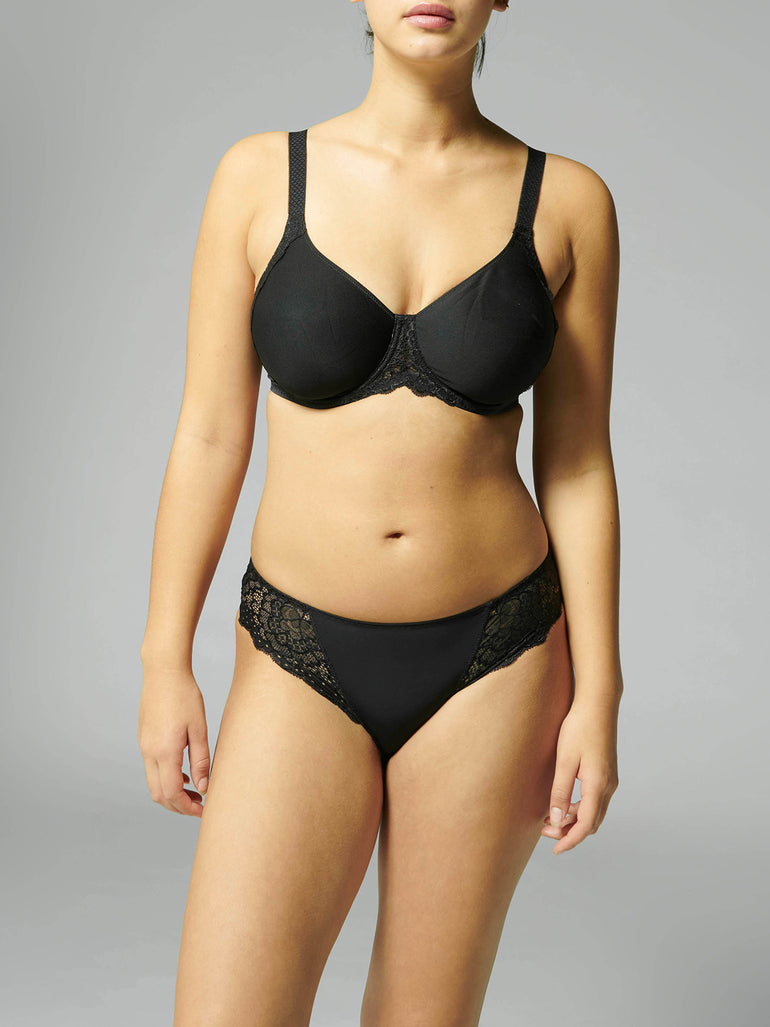 Soutien-gorge avec armatures moulé rigide - Noir