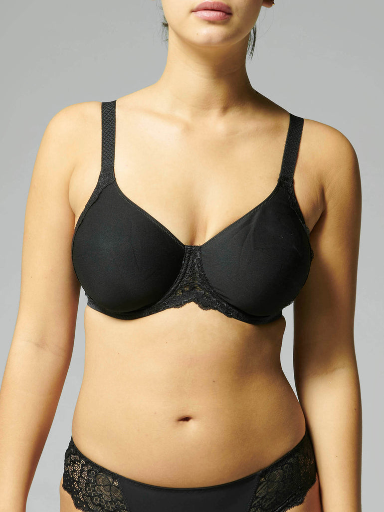 Soutien-gorge avec armatures moulé rigide - Noir