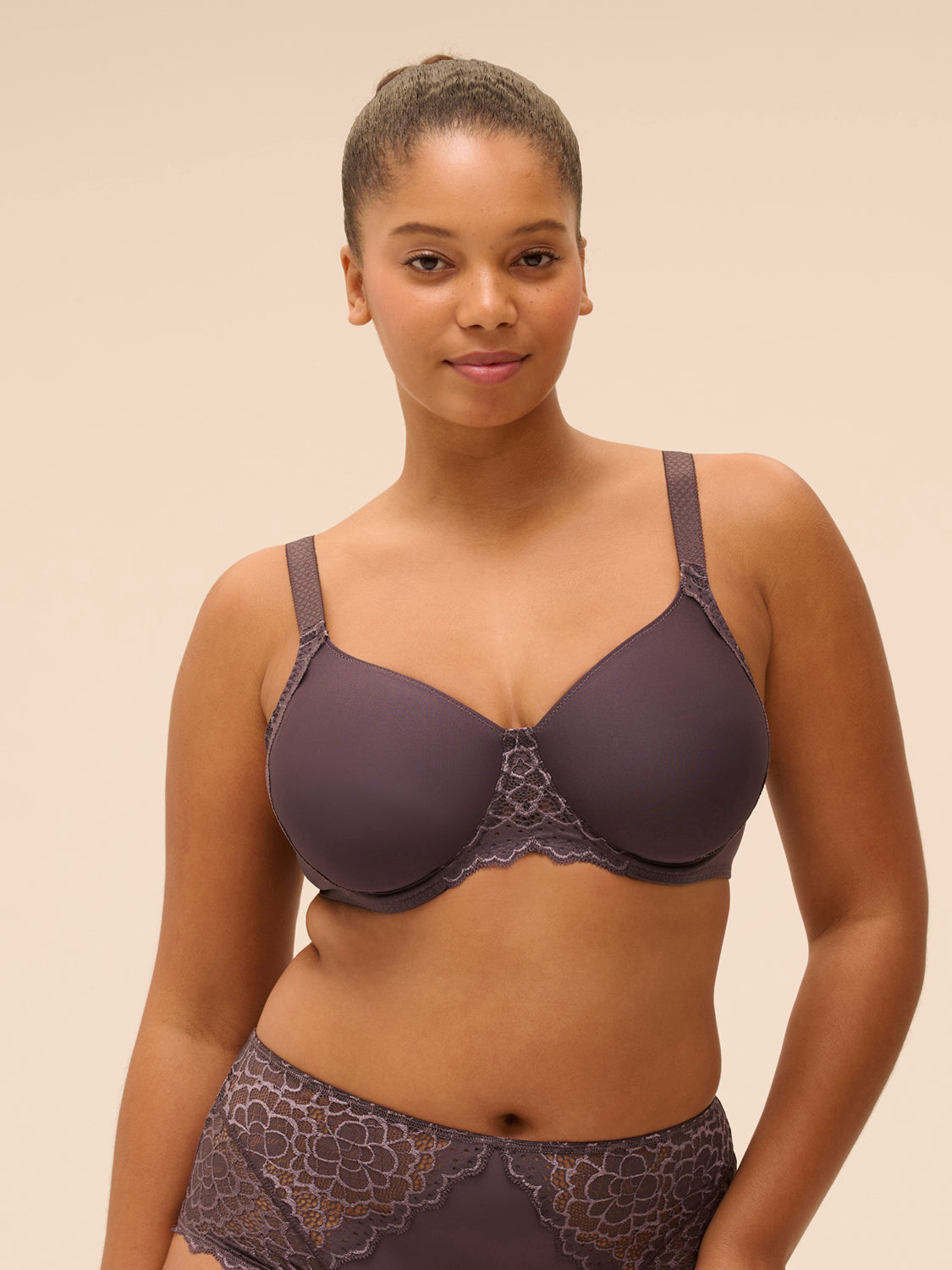 Soutien-gorge avec armatures moulé rigide - Gris Graphite