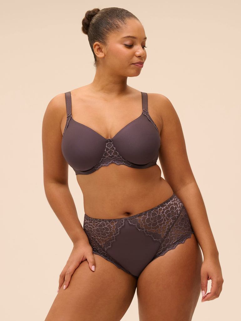 Soutien-gorge avec armatures moulé rigide - Gris Graphite