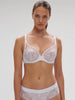 Soutien-gorge avec armature décolleté plongeant - Blanc Cristal