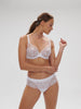 Soutien-gorge avec armature décolleté plongeant - Blanc Cristal