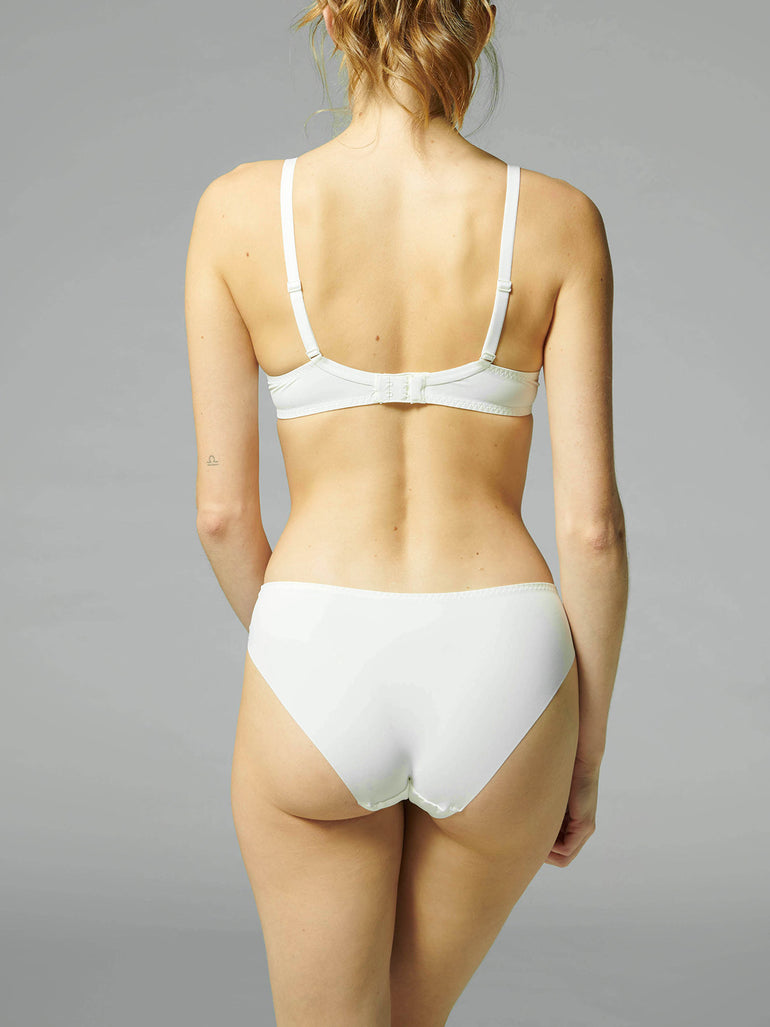 Soutien-gorge avec armatures décolleté plongeant - Naturel