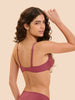Soutien-gorge avec armature décolleté plongeant - Rose Santal