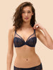 Soutien-gorge avec armatures décolleté plongeant - Saphir