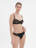 Soutien-gorge corbeille - Noir