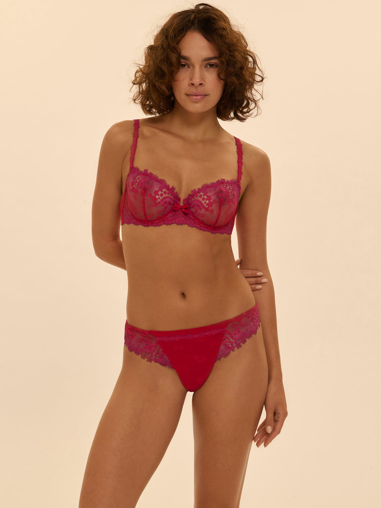 Soutien-gorge corbeille - Rouge Rainbow