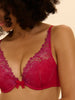 Soutien-gorge push-up décolleté plongeant - Rouge Rainbow