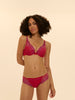 Soutien-gorge push-up décolleté plongeant - Rouge Rainbow