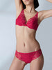 Soutien-gorge push-up triangle - Rubis/rose