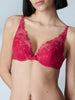 Soutien-gorge push-up triangle - Rubis/rose