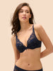 Soutien-gorge push-up décolleté plongeant - Saphir