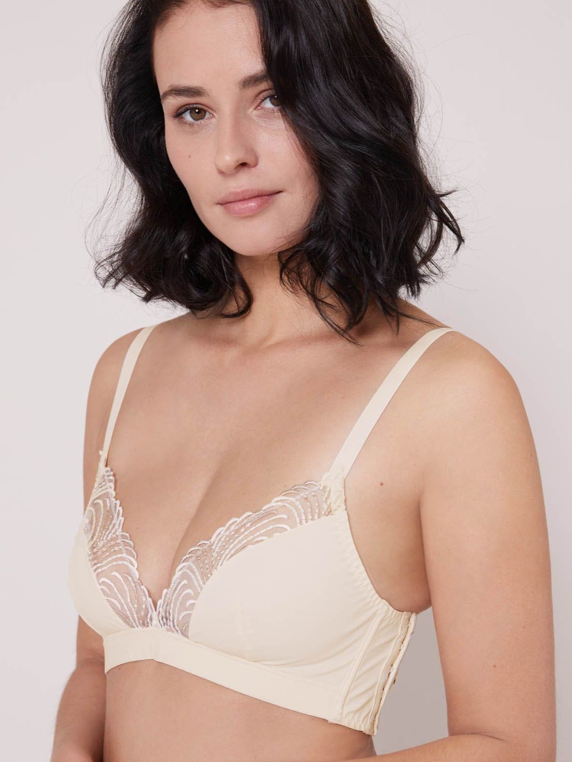 Soutien-gorge triangle sans-armatures - Perle ivoire