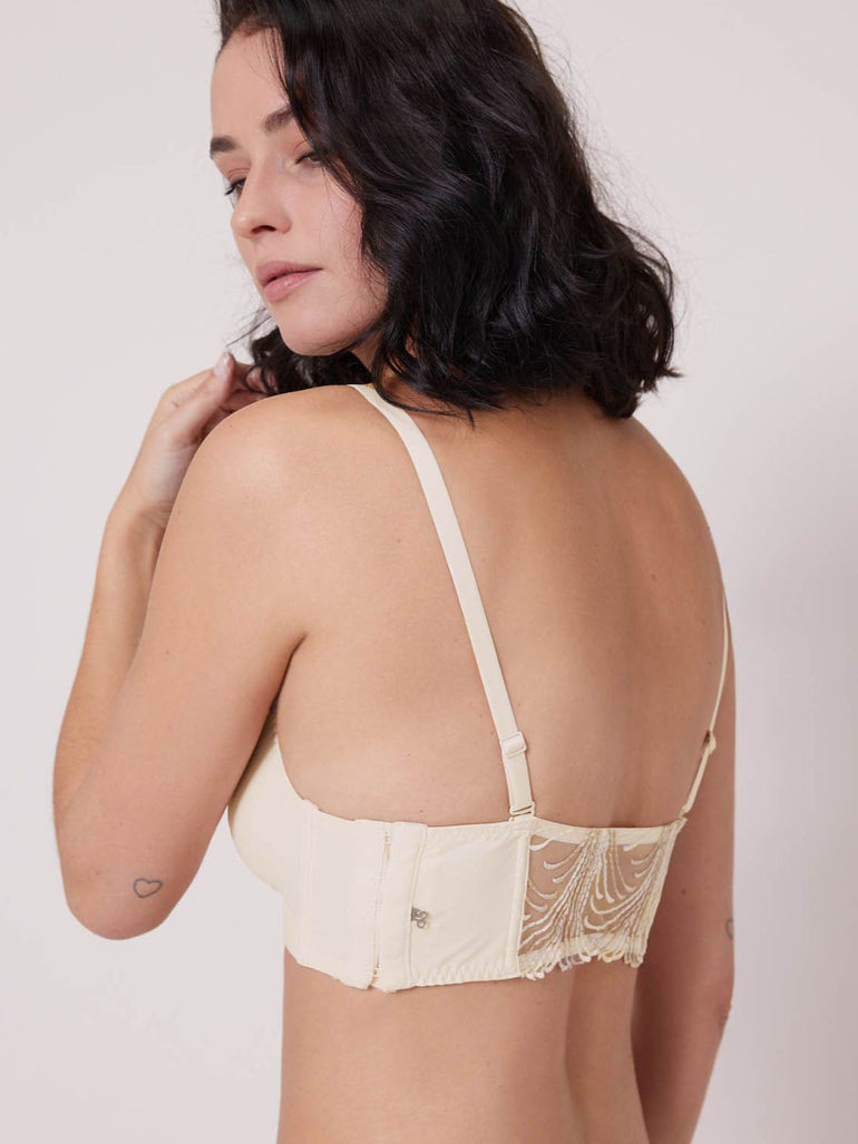 Soutien-gorge triangle sans-armatures - Perle ivoire