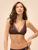 Soutien-gorge sans armatures structuré - Brun Foncé