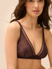 Soutien-gorge sans armatures structuré - Brun Foncé