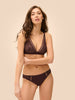 Soutien-gorge sans armatures structuré - Brun Foncé