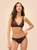 Soutien-gorge sans armatures structuré - Brun Foncé