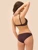 Soutien-gorge sans armatures structuré - Brun Foncé