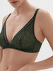 Soutien-gorge sans-armatures structuré - Vert Icône